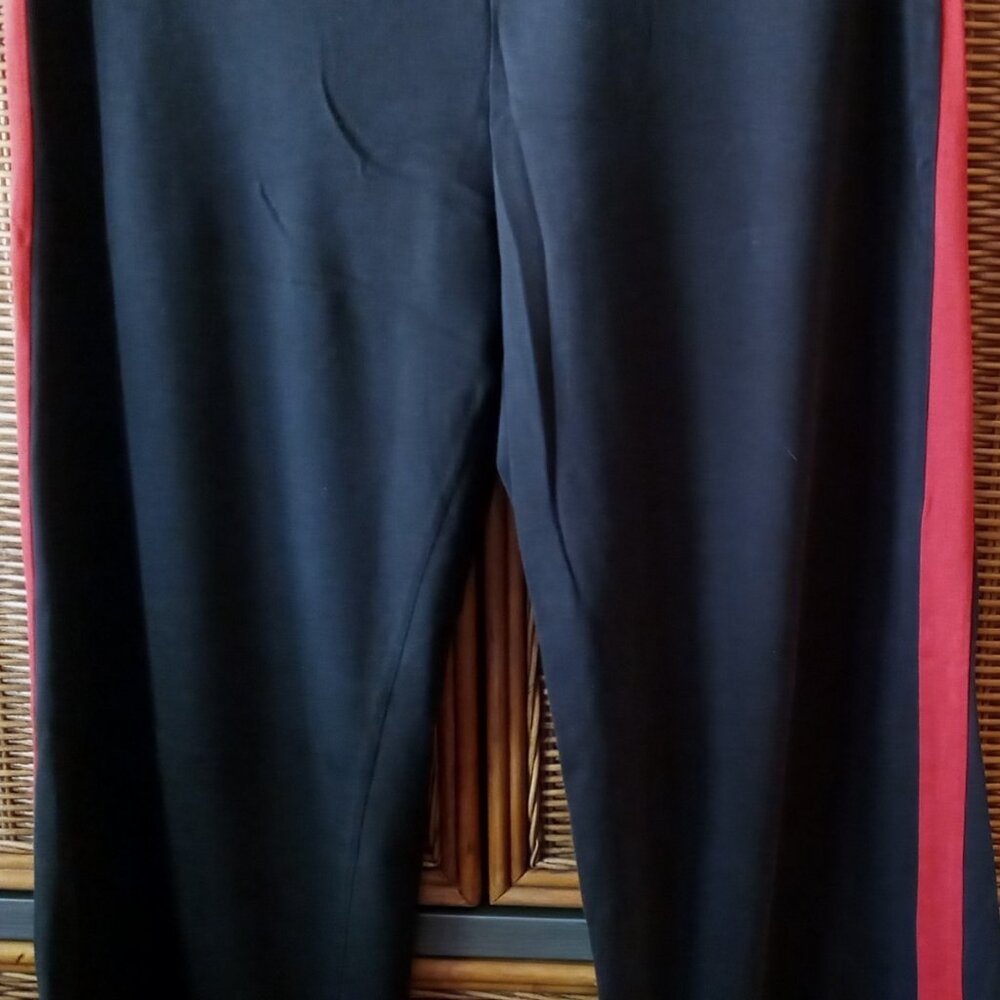Vintage Everlast Black w/Red Stripe Stretchy Waist Women's Athletic Pants Jr XL - Picture 6 of 13